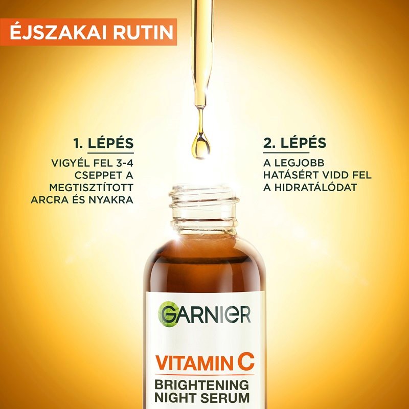 Ragyogást adó éjszakai szérum C-vitaminnal - 3